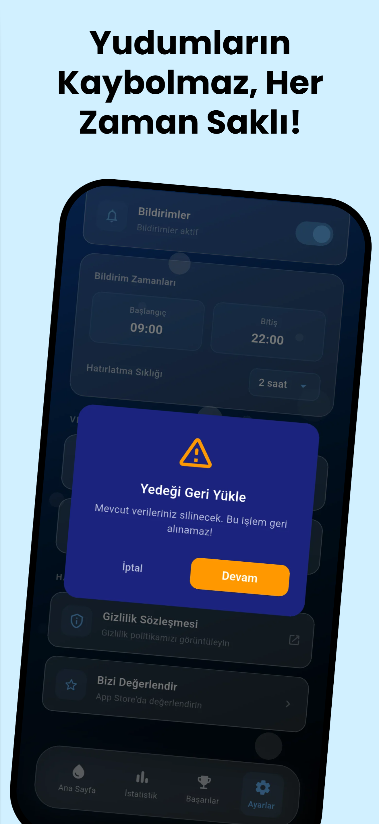Yudumla: Su İçme Hatırlatıcı